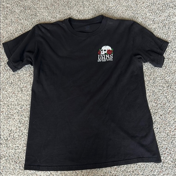 Vans Other - Vans Black Short Sleeve Tee with Skull Graphic